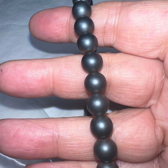 Vintage Metal Ball Beaded Stretch Bracelet - Picture 3 of 4